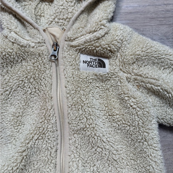 The North Face Beige Fleece Infant Hoodie - Picture 2 of 7